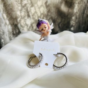گوشواره حلقه ای مرواریدی